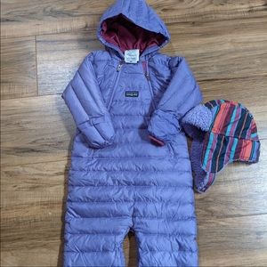 Patagonia bunting outfit with hat